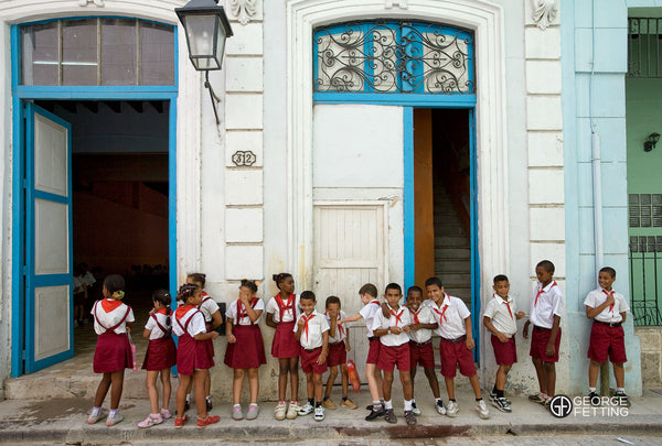 Local school kids between lessons Havana Cuba