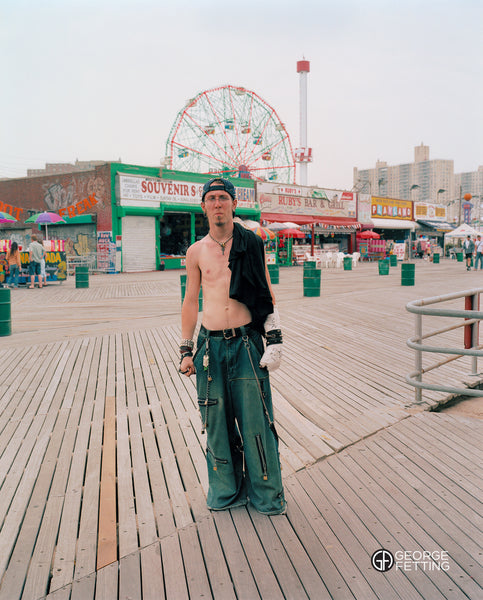 Street local Angel Coney Island board walk