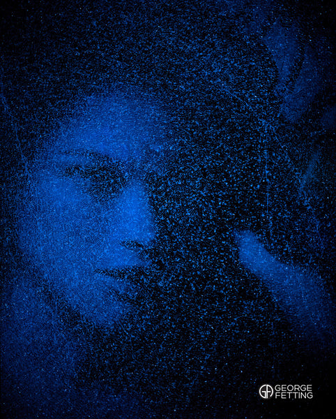 Shattered bus shelter detail