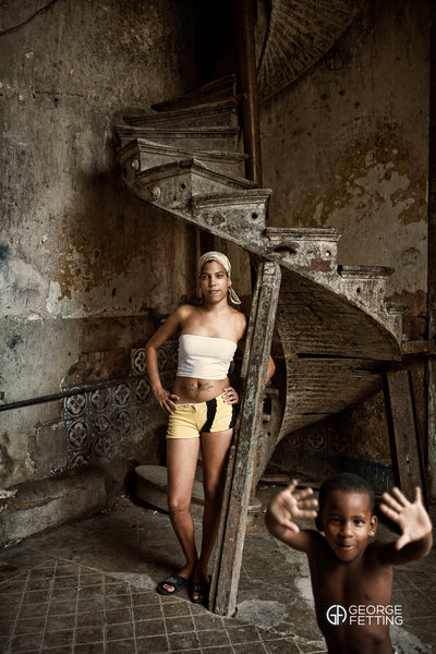 Working Girl, decaying architecture, street kid, Havana